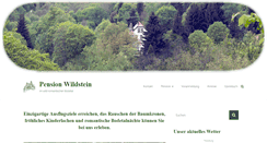 Desktop Screenshot of pension-wildstein.de